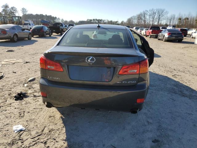 JTHCK262485026741 - 2008 LEXUS IS 250 GRAY photo 6