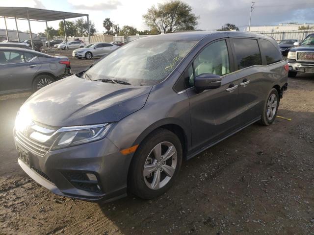 5FNRL6H51JB082292 - 2018 HONDA ODYSSEY EX GRAY photo 1