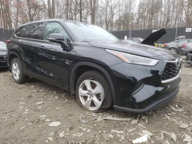 5TDCZRBH2MS094881 - 2021 TOYOTA HIGHLANDER L BLACK photo 4