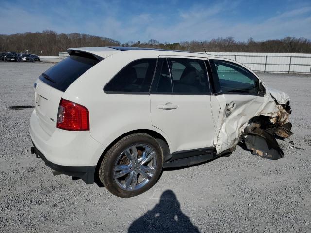 2FMDK3JC9CBA36158 - 2012 FORD EDGE SEL WHITE photo 3