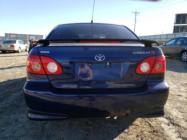 2T1BR32E56C711037 - 2006 TOYOTA COROLLA S CE BLUE photo 6