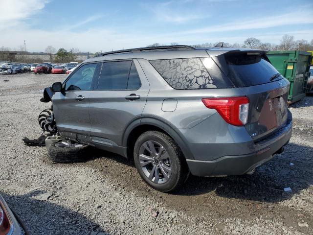 1FMSK8DH9PGA27339 - 2023 FORD EXPLORER XLT GRAY photo 2