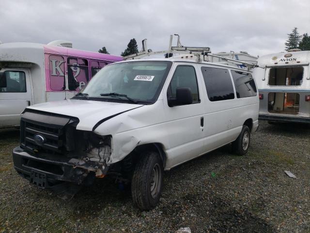 1FMNE11W09DA56926 - 2009 FORD ECONOLINE E150 WAGON WHITE photo 1