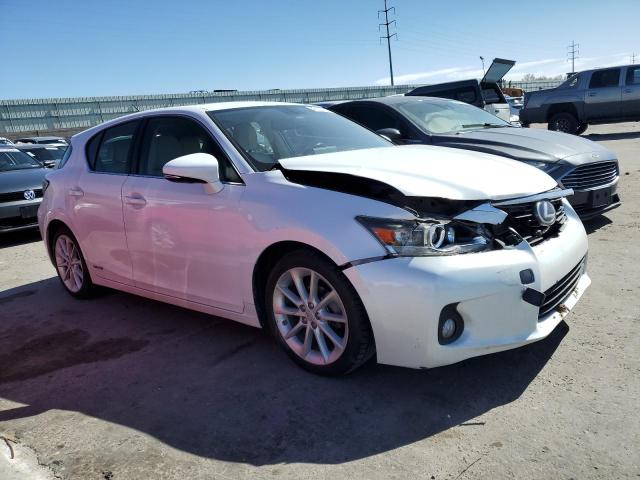 JTHKD5BH5D2164348 - 2013 LEXUS CT 200 WHITE photo 4