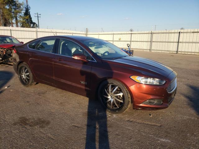 3FA6P0PU2FR210290 - 2015 FORD FUSION SE PHEV BURGUNDY photo 4