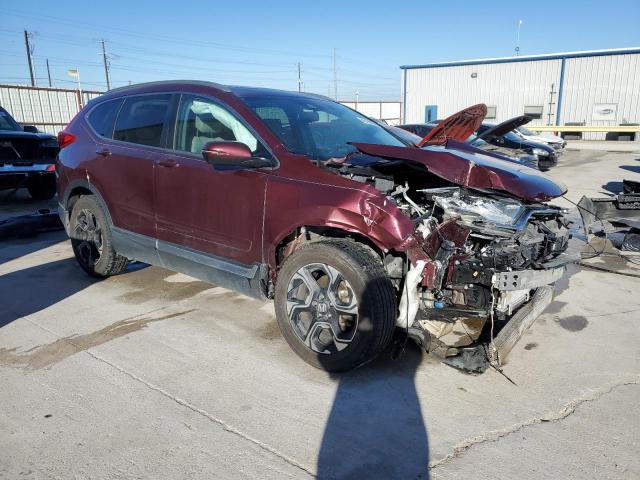 5J6RW1H97KL001995 - 2019 HONDA CR-V TOURING MAROON photo 4