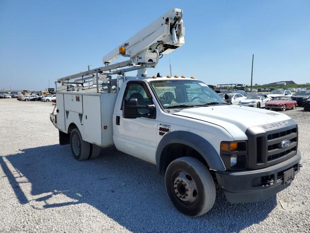 1FD4F46R68EE00104 - 2008 FORD F450 SUPER DUTY WHITE photo 4