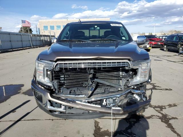 1FTEW1EG8JKC94754 - 2018 FORD F150 SUPERCREW GRAY photo 5