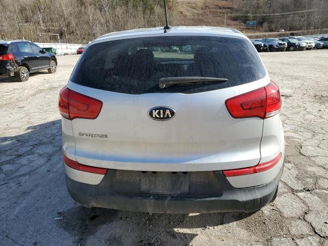 KNDPBCAC1G7819765 - 2016 KIA SPORTAGE LX SILVER photo 6