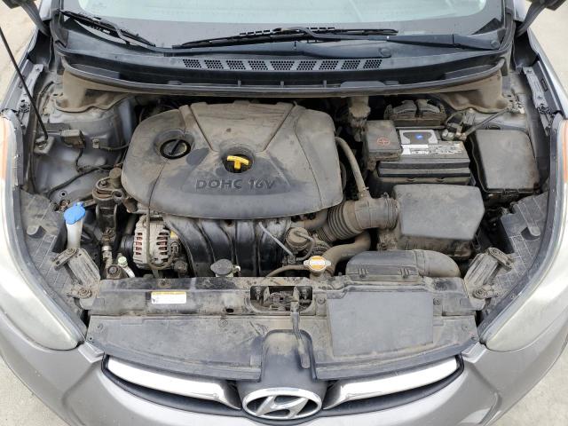 5NPDH4AE6DH168164 - 2013 HYUNDAI ELANTRA GLS GRAY photo 11