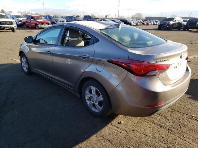 5NPDH4AE9EH521787 - 2014 HYUNDAI ELANTRA SE GOLD photo 2