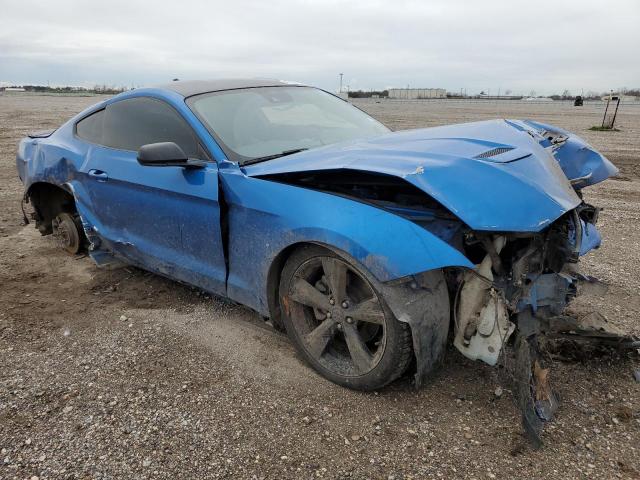 1FA6P8TH8M5133741 - 2021 FORD MUSTANG BLUE photo 4