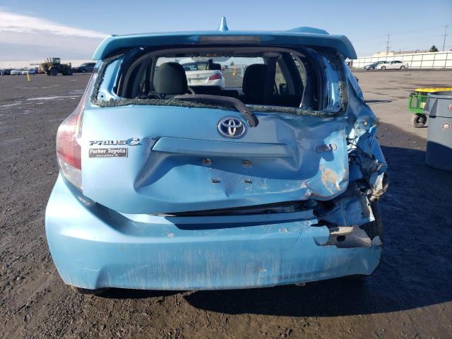 JTDKDTB33G1131174 - 2016 TOYOTA PRIUS C BLUE photo 6