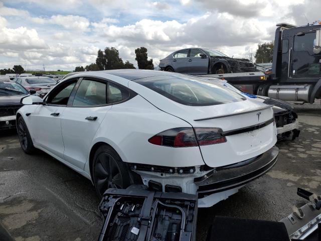 5YJSA1E60NF470689 - 2022 TESLA MODEL S WHITE photo 2