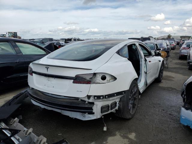 5YJSA1E60NF470689 - 2022 TESLA MODEL S WHITE photo 3