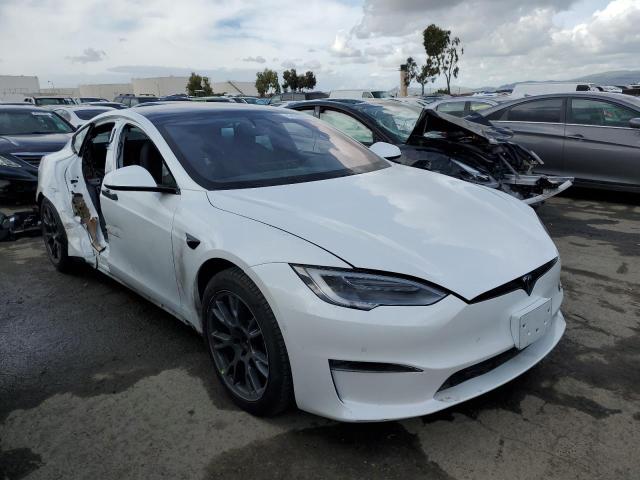 5YJSA1E60NF470689 - 2022 TESLA MODEL S 白色 照片 4