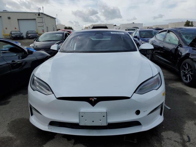 5YJSA1E60NF470689 - 2022 TESLA MODEL S 白色 照片 5