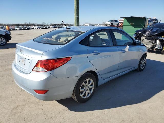 KMHCT4AE7EU660294 - 2014 HYUNDAI ACCENT GLS BLUE photo 3