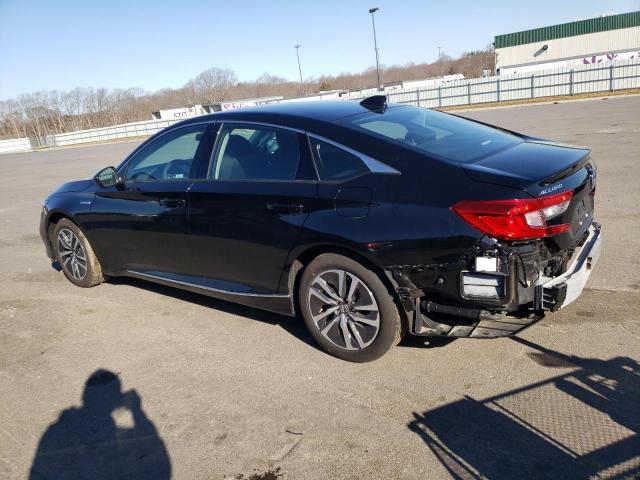 1HGCV3F47MA009726 - 2021 HONDA ACCORD HYBRID EX BLACK photo 2