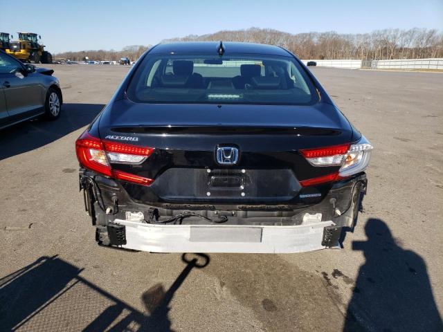 1HGCV3F47MA009726 - 2021 HONDA ACCORD HYBRID EX BLACK photo 6