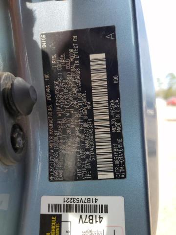 5TDZA23C66S493341 - 2006 TOYOTA SIENNA CE BLUE photo 14