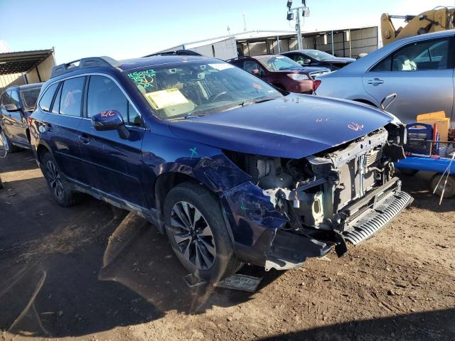 4S4BSANC0H3326267 - 2017 SUBARU OUTBACK 2.5I LIMITED BLUE photo 4