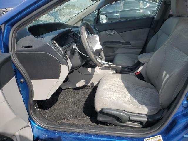 19XFB2F52FE270575 - 2015 HONDA CIVIC LX BLUE photo 7