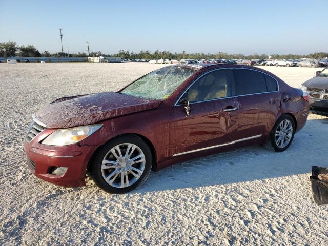 KMHGC46F49U051950 - 2009 HYUNDAI GENESIS 4.6L RED photo 1