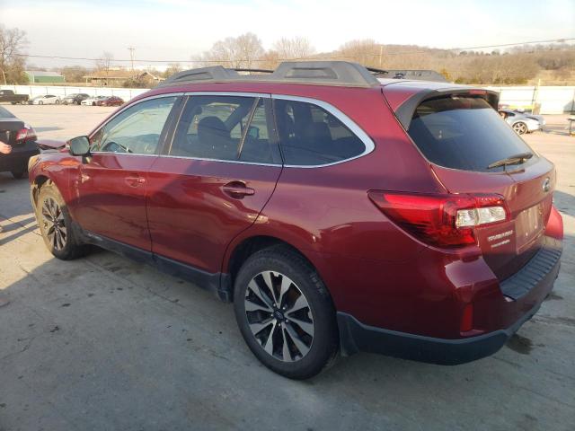 4S4BSALC5F3207033 - 2015 SUBARU OUTBACK 2.5I LIMITED RED photo 2