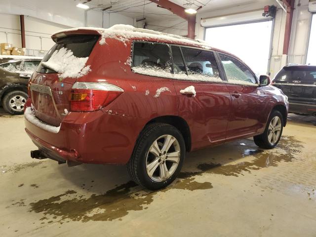 JTEES43A782048148 - 2008 TOYOTA HIGHLANDER SPORT RED photo 3