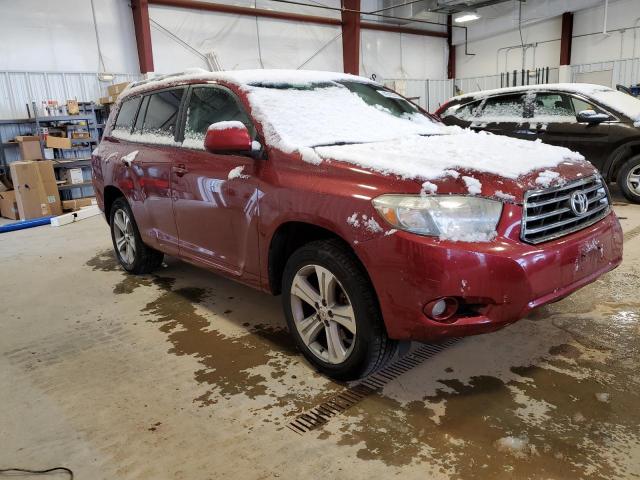 JTEES43A782048148 - 2008 TOYOTA HIGHLANDER SPORT RED photo 4