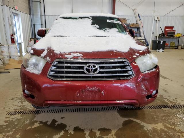 JTEES43A782048148 - 2008 TOYOTA HIGHLANDER SPORT RED photo 5