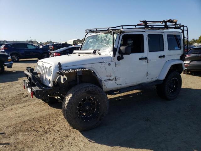 1C4HJWEGXCL169325 - 2012 JEEP WRANGLER U SAHARA WHITE photo 1