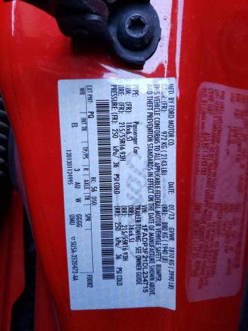 1FADP3F21DL234715 - 2013 FORD FOCUS SE RED photo 12