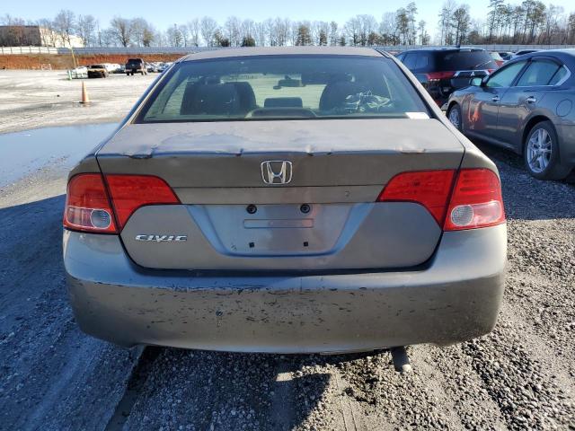 2HGFA16537H500130 - 2007 HONDA CIVIC LX GRAY photo 6