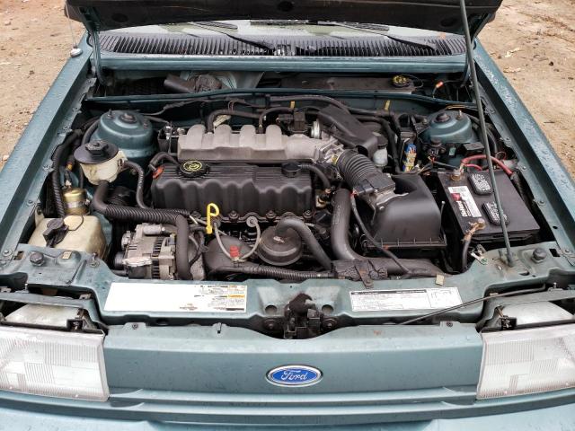 2FAPP36XXPB100668 - 1993 FORD TEMPO GL BLUE photo 11