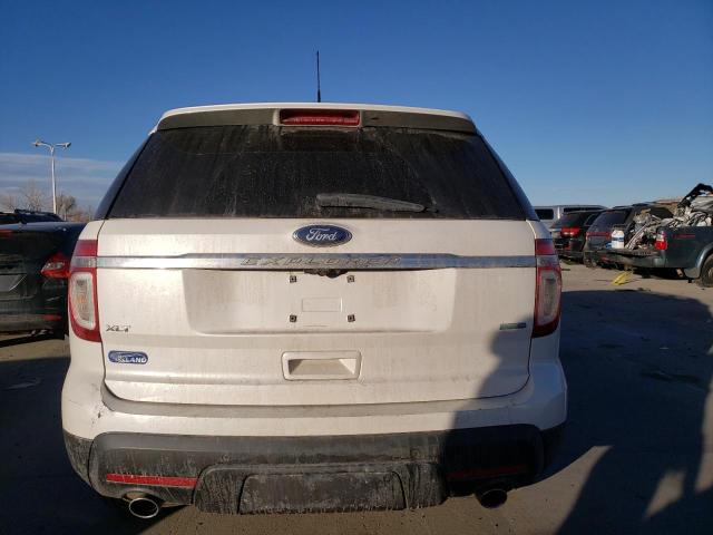 1FM5K8D89EGA43678 - 2014 FORD EXPLORER XLT WHITE photo 6