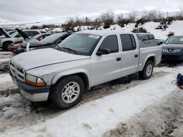 1D7HL38X83S157321 - 2003 DODGE DAKOTA QUAD SPORT SILVER photo 1