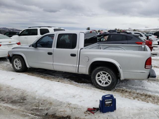 1D7HL38X83S157321 - 2003 DODGE DAKOTA QUAD SPORT SILVER photo 2