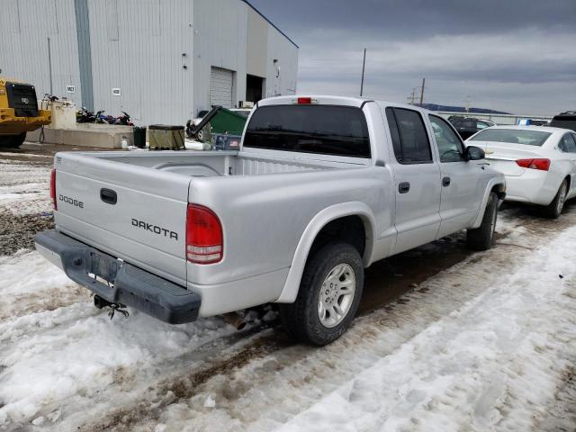 1D7HL38X83S157321 - 2003 DODGE DAKOTA QUAD SPORT SILVER photo 3