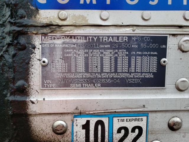 1UYVS2533CG283604 - 2012 UTILITY TRAILER Ağ foto 10