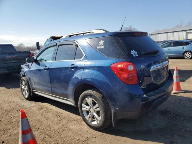 2CNFLEEW5A6226860 - 2010 CHEVROLET EQUINOX LT BLUE photo 2