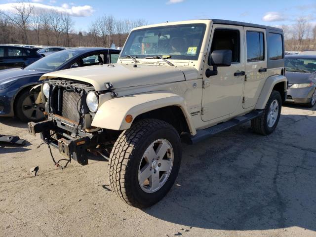1J4HA5H1XBL598264 - 2011 JEEP WRANGLER U SAHARA BEIGE photo 1