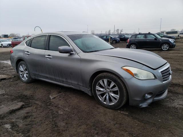 JN1AY1AR5BM570123 - 2011 INFINITI M56 X GRAY photo 4