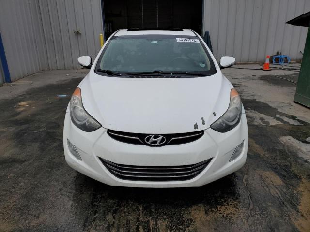 5NPDH4AE3DH157932 - 2013 HYUNDAI ELANTRA GLS WHITE photo 5