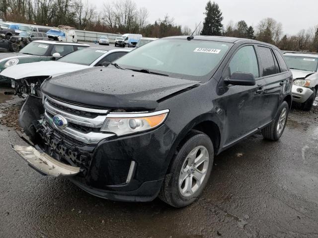 2FMDK4JC6CBA93472 - 2012 FORD EDGE SEL BLACK photo 1