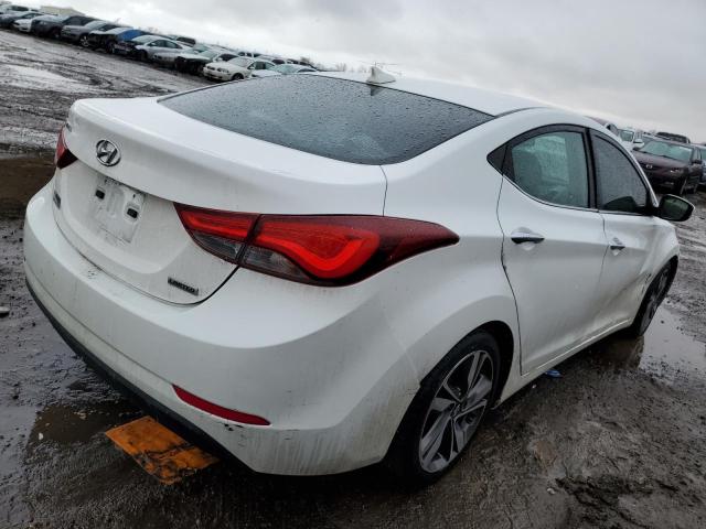 5NPDH4AE0EH488582 - 2014 HYUNDAI ELANTRA SE WHITE photo 3