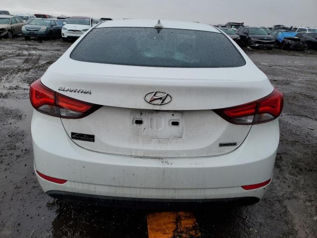 5NPDH4AE0EH488582 - 2014 HYUNDAI ELANTRA SE WHITE photo 6