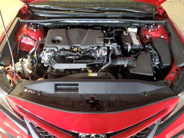 4T1T11BK7RU110494 - 2024 TOYOTA CAMRY SE NIGHT SHADE RED photo 11
