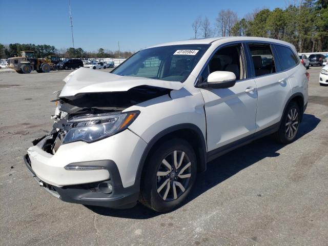 5FNYF5H56NB037206 - 2022 HONDA PILOT EXL WHITE photo 1